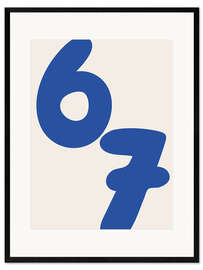 Gerahmter Kunstdruck 67 - Six Seven