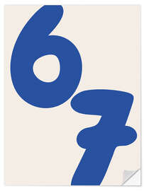 Wandsticker 67 - Six Seven