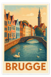 Poster Brugge Reisekunst