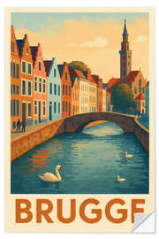 Wandsticker Brugge Reisekunst