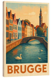 Holzbild Brugge Reisekunst