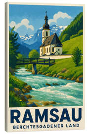 Leinwandbild Ramsau, Berchtesgadener Land Reisekunst - Sabine Wagner