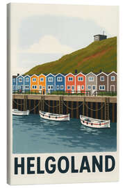 Leinwandbild Helgoland Hummerbuden - Sabine Wagner