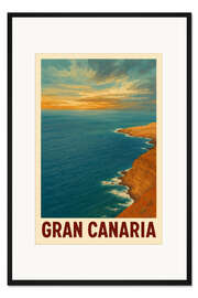 Gerahmter Kunstdruck Gran Canaria Reisekunst