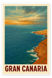 Poster Gran Canaria Reisekunst
