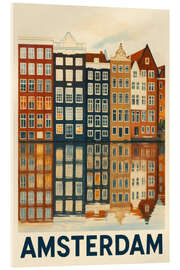 Acrylglasbild Amsterdam Reisekunst I - Sabine Wagner