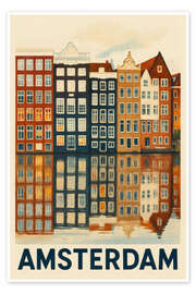Poster Amsterdam Reisekunst I - Sabine Wagner