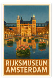 Poster Rijksmuseum Amsterdam Reisekunst - Sabine Wagner