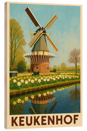 Holzbild Keukenhof Reisekunst - Sabine Wagner