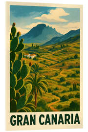 Acrylglasbild Gran Canaria Berge - Sabine Wagner