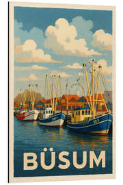 Alubild Büsum, Nordsee Reisekunst - Sabine Wagner