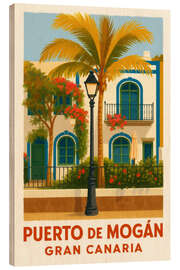 Holzbild Puerto de Mogán, Gran Canaria - Sabine Wagner