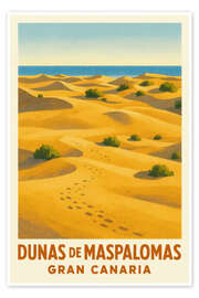 Wandbild Dünen von Maspalomas, Gran Canaria - Sabine Wagner