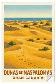 Wandsticker Dünen von Maspalomas, Gran Canaria - Sabine Wagner