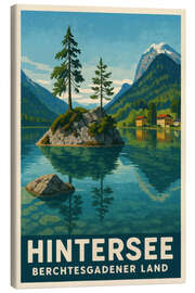 Leinwandbild Hintersee, Berchtesgadener Land Reisekunst - Sabine Wagner