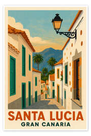 Wandbild Gran Canaria, Santa Lucia Reisekunst - Sabine Wagner