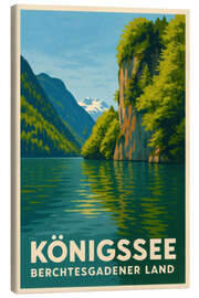 Leinwandbild Königssee, Berchtesgadener Land Reisekunst - Sabine Wagner