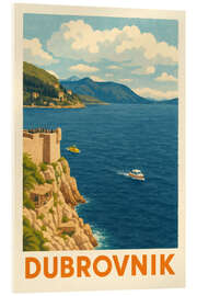 Acrylglasbild Dubrovnik, Kroatien Reisekunst