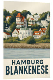 Acrylglasbild Hamburg, Blankenese Reisekunst - Sabine Wagner