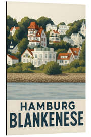 Magnettafel Hamburg, Blankenese Reisekunst