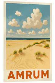 Acrylglasbild Amrum, Nordsee Reisekunst - Sabine Wagner