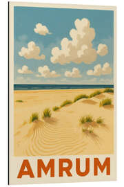 Aluminium print Amrum, North Sea Travel Art - Sabine Wagner