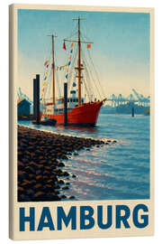 Leinwandbild Hamburg, Neumühlen Reisekunst