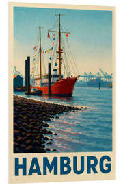 Hartschaumbild Hamburg, Neumühlen Reisekunst