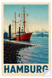 Wandsticker Hamburg, Neumühlen Reisekunst