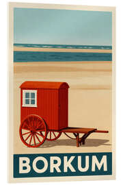 Acrylglasbild Borkum, Nordsee Reisekunst