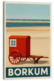 Leinwandbild Borkum, Nordsee Reisekunst