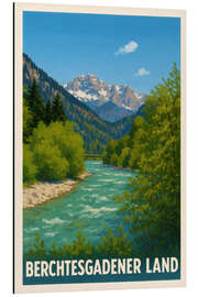 Tableau en aluminium Berchtesgaden Land Travel Art - Sabine Wagner