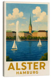 Leinwandbild Hamburg, Alster Reisekunst
