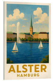 Gallery Print Hamburg, Alster Reisekunst