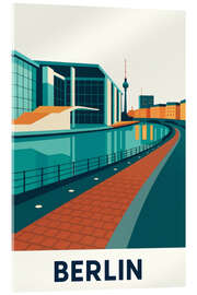 Acrylglasbild Berlin, Spree Reisekunst