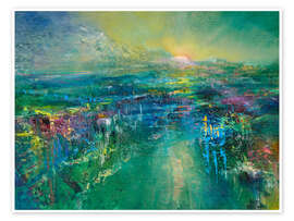 Wandbild Stein - Wasser - Licht - Leben - Annette Schmucker