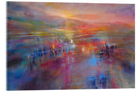 Acrylglasbild Crimson Tide On Blue - Annette Schmucker