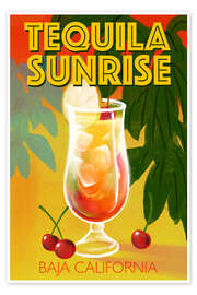 Wandbild Tequila Sunrise, Baja California - Marco Marella