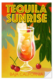 Sticker mural Tequila Sunrise, Baja California - Marco Marella