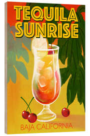 Holzbild Tequila Sunrise, Baja California - Marco Marella