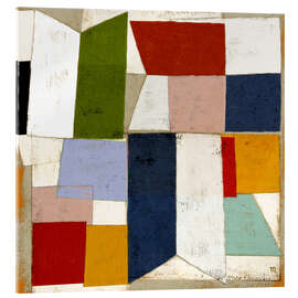 Acrylglasbild Signalfahnen, quadratische Komposition - Marco Marella