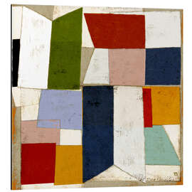 Alubild Signalfahnen, quadratische Komposition - Marco Marella