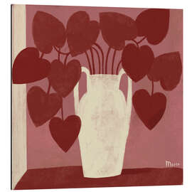 Alubild Rote Valentinsblumen - Marco Marella