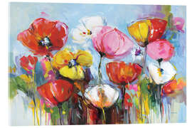 Acrylglasbild Fröhliche Blumen - Leon Devenice