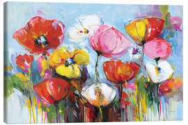 Leinwandbild Fröhliche Blumen - Leon Devenice
