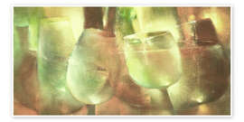 Wandbild Echos der Emerald Party - Annette Schmucker