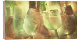 Holzbild Echos der Emerald Party - Annette Schmucker