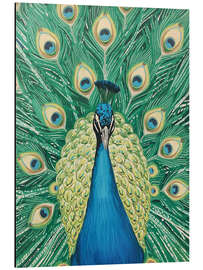 Print på aluminium Courting peacock - Ohkimiko