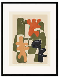 Gerahmter Kunstdruck Organische Rhythmen 2