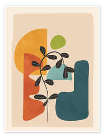 Wandbild Minimal Balance - Abstract Forms - Branka Kodžoman